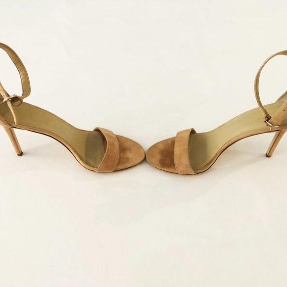 Ann Taylor Suede Sandals 3.5" heel - Picture 2 of 4
